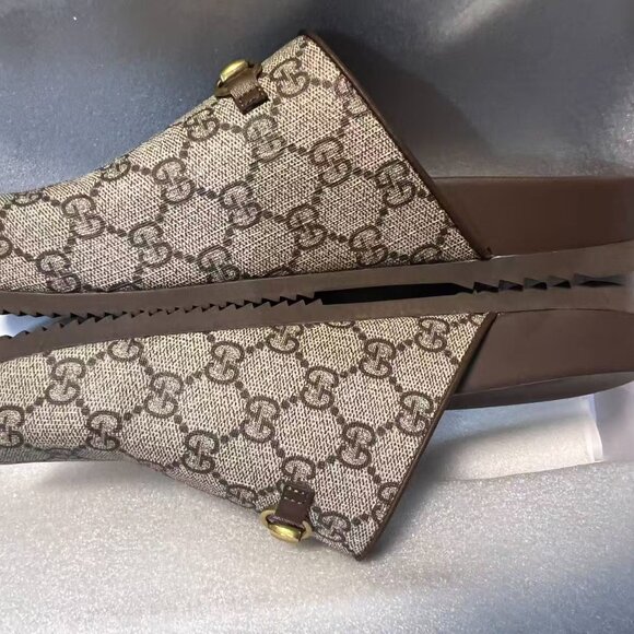 Women’s Horserbit Mule Beige GG Canvas, New With Boxe Size 39 - Picture 10 of 12